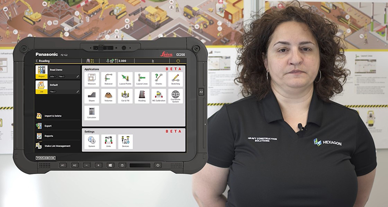 Leica iCON site v7.8 Temporary Cross Sections in Roading